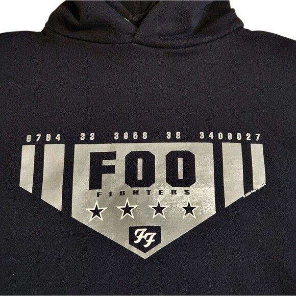Foo Fighters Vintage 2000 Concert Sweatshirt Black Silver Y2K Unisex Medium - Picture 2 of 9